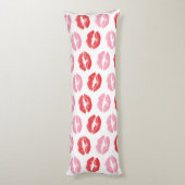 Coussins Longs Lèvres rouges et roses, Motif des lèvres, bâton à (Dos (Vertical))