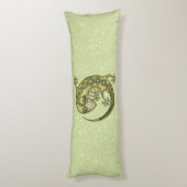 Coussins Longs Lézard vert (Dos (Vertical))