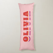 Coussins Longs LGBTQ Rainbow Lesbian Pride Nom personnalisé (Dos (Vertical))