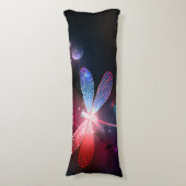 Coussins Longs libellule rouge brillante (Devant (Vertical))