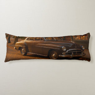 Coussins Longs Librairie Automne/Automne vintage et voiture
