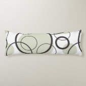 Coussins Longs Lien circulaire Abstrait géométrique Lien noir Sag (Devant)