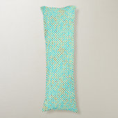 Coussins Longs Lier Pixels Motif 01.LBlue. BG jaune (Devant (Vertical))