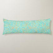Coussins Longs Lier Pixels Motif 01.LBlue. BG jaune (Devant)