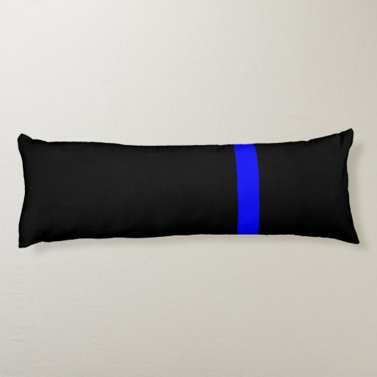 Coussins Longs Ligne Bleue Mince Symbolique verticale (Dos)