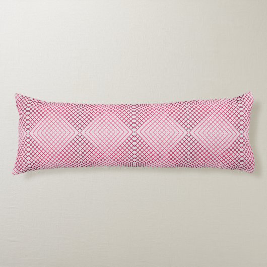 Coussins Longs Lignes de dégradé motif 02 Pink Offwhite BG (Devant)