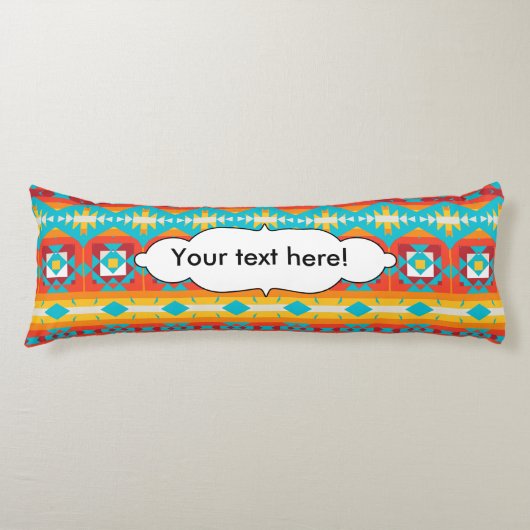 Coussins Longs Lignes de formes tribales (Devant)
