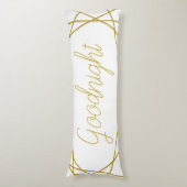 Coussins Longs Lignes géométriques d'or moderne Goodnight (Devant (Vertical))