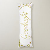 Coussins Longs Lignes géométriques d'or moderne Goodnight (Dos (Vertical))