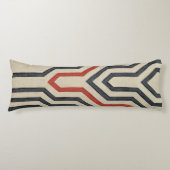 Coussins Longs Lignes graphiques orange et bleu (Devant)