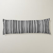 Coussins Longs Lignes noires et blanches (Dos)