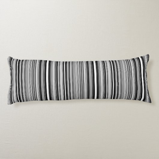 Coussins Longs Lignes noires et blanches (Dos)