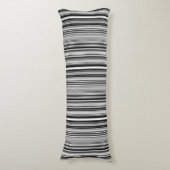 Coussins Longs Lignes noires et blanches (Devant (Vertical))