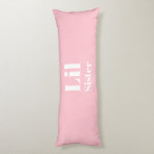 Coussins Longs Lil Sister Pink fille blanche (Dos (Vertical))