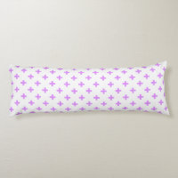 Lilac polka croise sur blanc