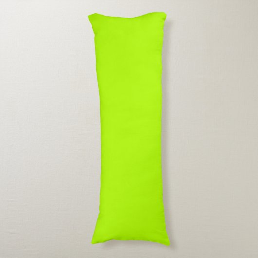 Coussins Longs Lime électrique dynamique Vert prêt à Customiser (Devant (Vertical))