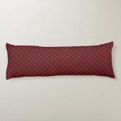Coussins Longs Lindsay tartan rouge vert plaid (Dos)