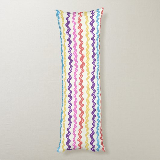 Coussins Longs lineas multicolores (Dos (Vertical))