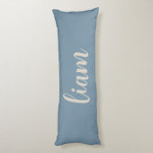 Coussins Longs Linge de lit Boho Céleste Botanique Bleu Poussiére (Dos (Vertical))