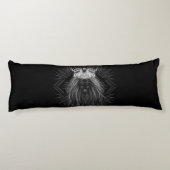Coussins Longs Lion avec couronne Monogramme Oreiller corps (Dos)