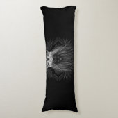 Coussins Longs Lion avec couronne Monogramme Oreiller corps (Devant (Vertical))