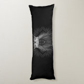 Coussins Longs Lion avec couronne Monogramme Oreiller corps (Dos (Vertical))