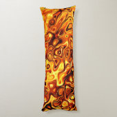 Coussins Longs Liquide orange (Dos (Vertical))