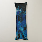 Coussins Longs Liquide psychédélique bleu foncé (Dos (Vertical))