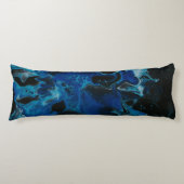 Coussins Longs Liquide psychédélique bleu foncé (Devant)