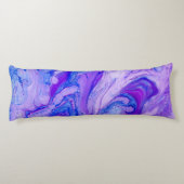 Coussins Longs liquide psychédélique violet (Dos)