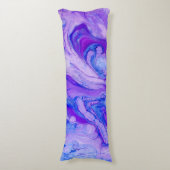 Coussins Longs liquide psychédélique violet (Devant (Vertical))