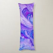 Coussins Longs liquide psychédélique violet (Dos (Vertical))