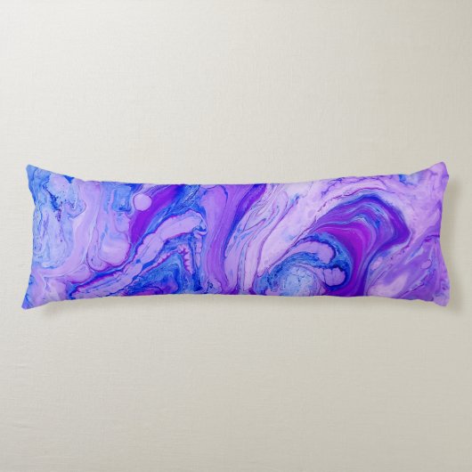 Coussins Longs liquide psychédélique violet (Devant)
