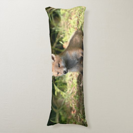 Coussins Longs Little Cub Red Fox (devant Vertical)