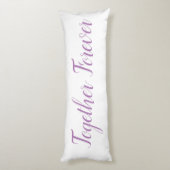 Coussins Longs Live Love Laugh with Couple's Initials (Dos (Vertical))