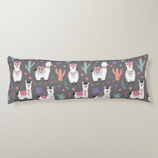 Coussins Longs Llama Motif (Dos)