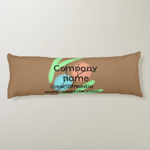 Coussins Longs Logo personnalisé simple et élégant ici société g