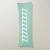 Coussins Longs Long light teal body pillow with custom text (devant Vertical)