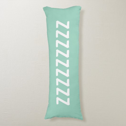 Coussins Longs Long light teal body pillow with custom text (devant Vertical)
