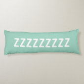 Coussins Longs Long light teal body pillow with custom text (Dos)
