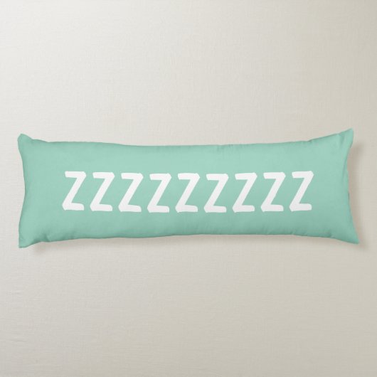 Coussins Longs Long light teal body pillow with custom text (Dos)
