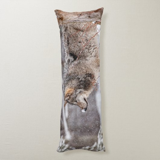 Coussins Longs Loup gris-oriental (Dos (Vertical))