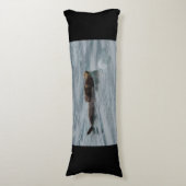 Coussins Longs loutre et bébé de mer (Devant (Vertical))