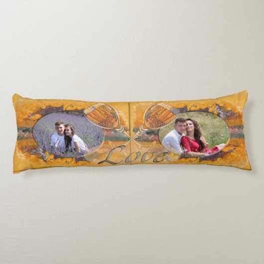 Coussins Longs Love Abstrait Sunset 0612 (Dos)