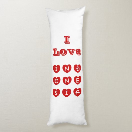 Coussins Longs Love Indonesia, Indonesian (Dos (Vertical))