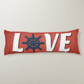 Coussins Longs Love nautique design (Dos)