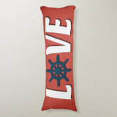 Coussins Longs Love nautique design (Devant (Vertical))