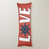 Coussins Longs Love nautique design (Dos (Vertical))