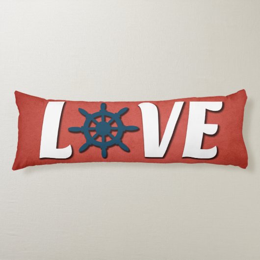 Coussins Longs Love nautique design (Devant)