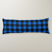 Coussins Longs Lumberjack Style - tissu bleu + vos idées (Dos)